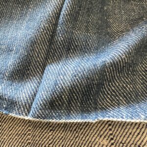 Collection Soie Eri Tissée main tissage effet jean, teinture naturelle indigo | Tohora