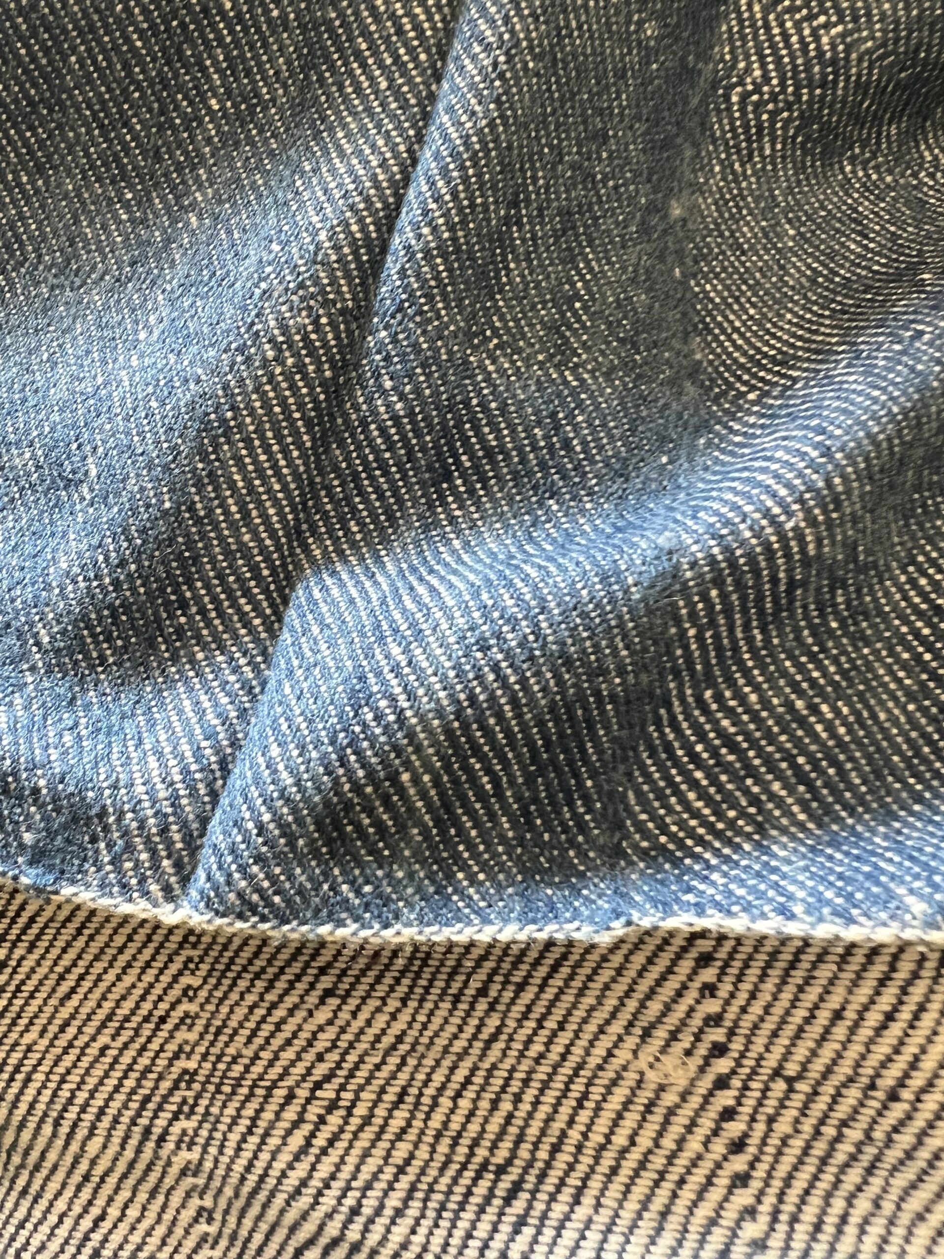 Collection Soie Eri Tissée main tissage effet jean, teinture naturelle indigo | Tohora