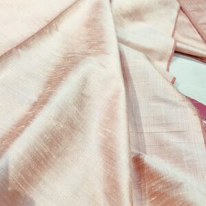 Dupion Raw Silk Tohora Light pink - soie Dupion